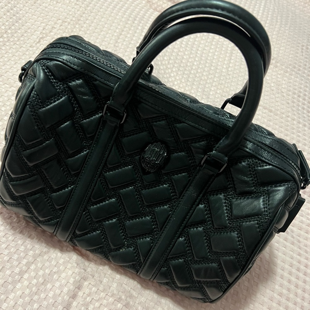 Kurt Geiger Black Quilted Satchel